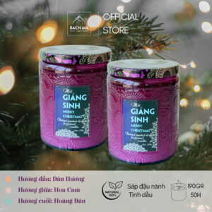 Nến Thơm tinh dầu tự nhiên - Mùi Giáng Sinh